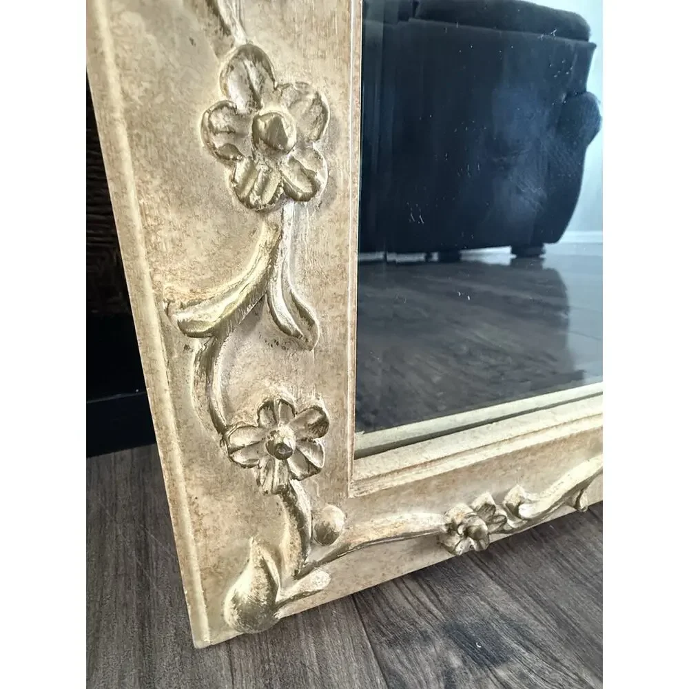 Carolina Mirror Company Mirror French Provincial Floral Shabby Chic Finish